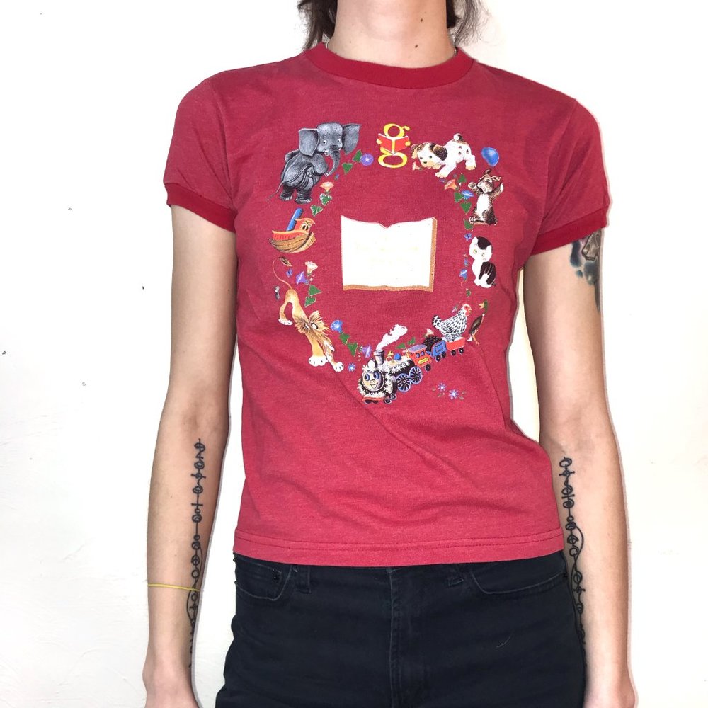 Little Golden Books red ringer tee